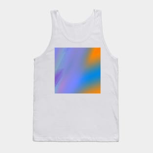 blue green orange abstract texture background pattern Tank Top